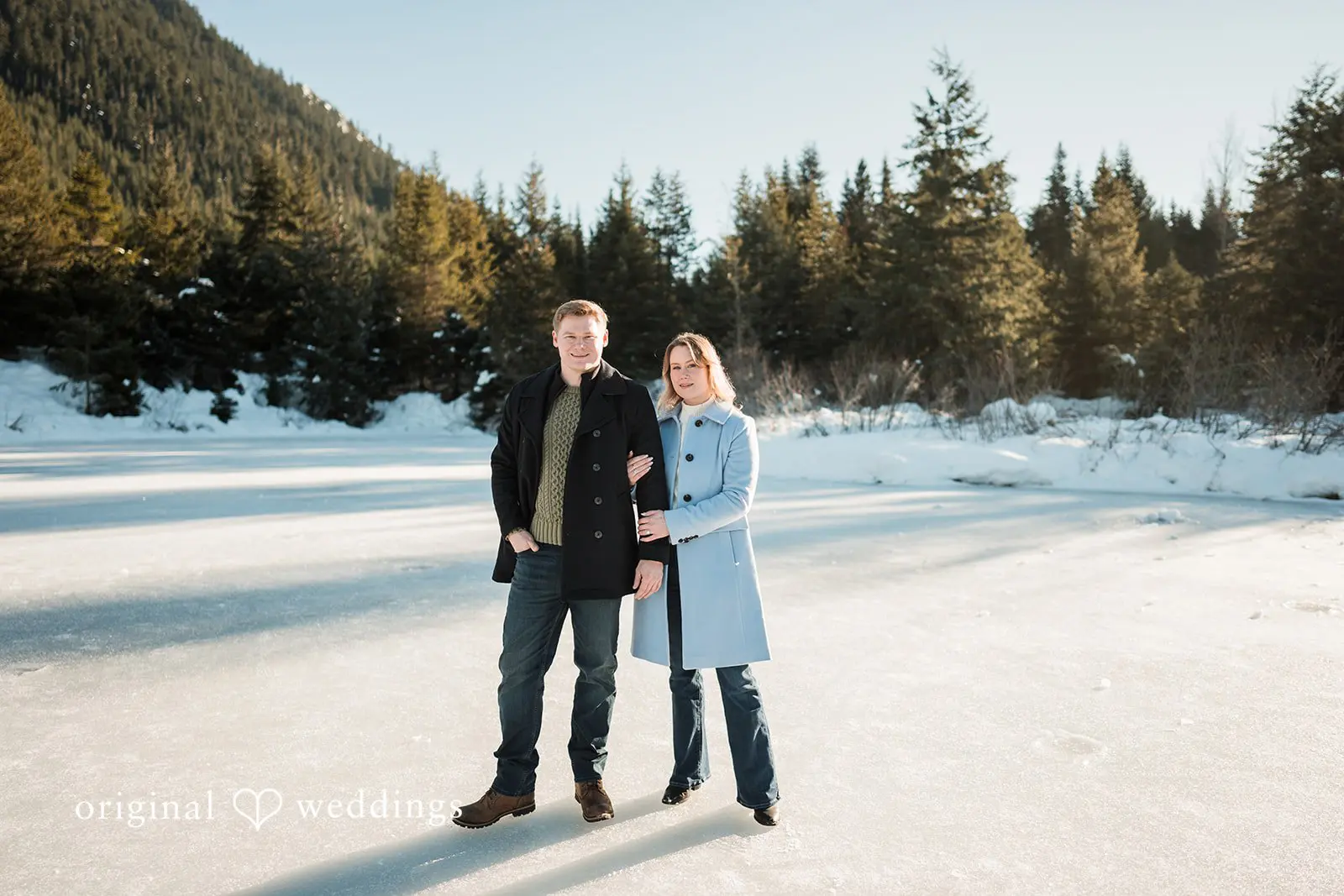 Elizabeth + Andrew Gold Creek Pond Trailhead Engagement // Elizabeth & Andrew -