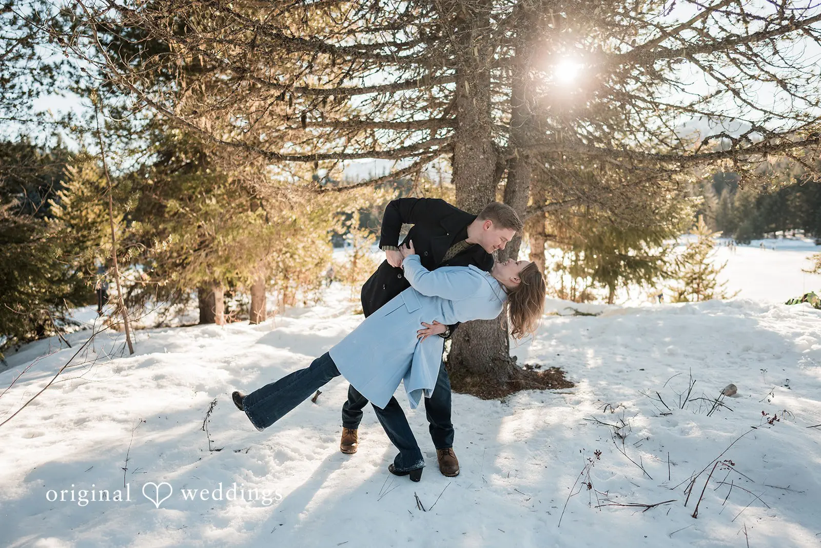 Elizabeth + Andrew Gold Creek Pond Trailhead Engagement // Elizabeth & Andrew -