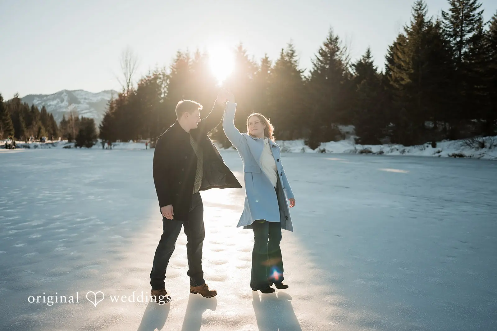 Elizabeth + Andrew Gold Creek Pond Trailhead Engagement // Elizabeth & Andrew -