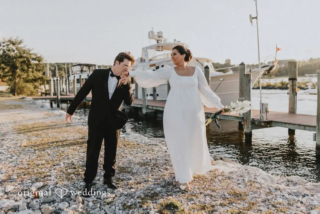Isabel Aranzazu + Brendan Coastal Washington DC wedding photography and videography at Herrington on the Bay by Original Weddings, featuring Isabel-Aranzazu and Brendan’s waterfront celebration.
