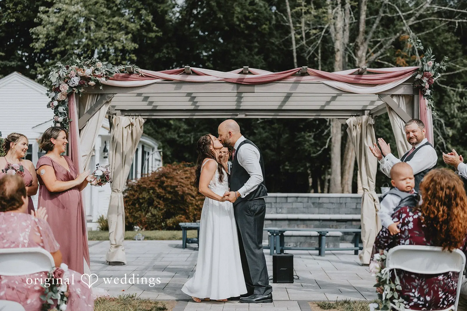 Massachusetts Backyard Wedding // Sara & Raymond -