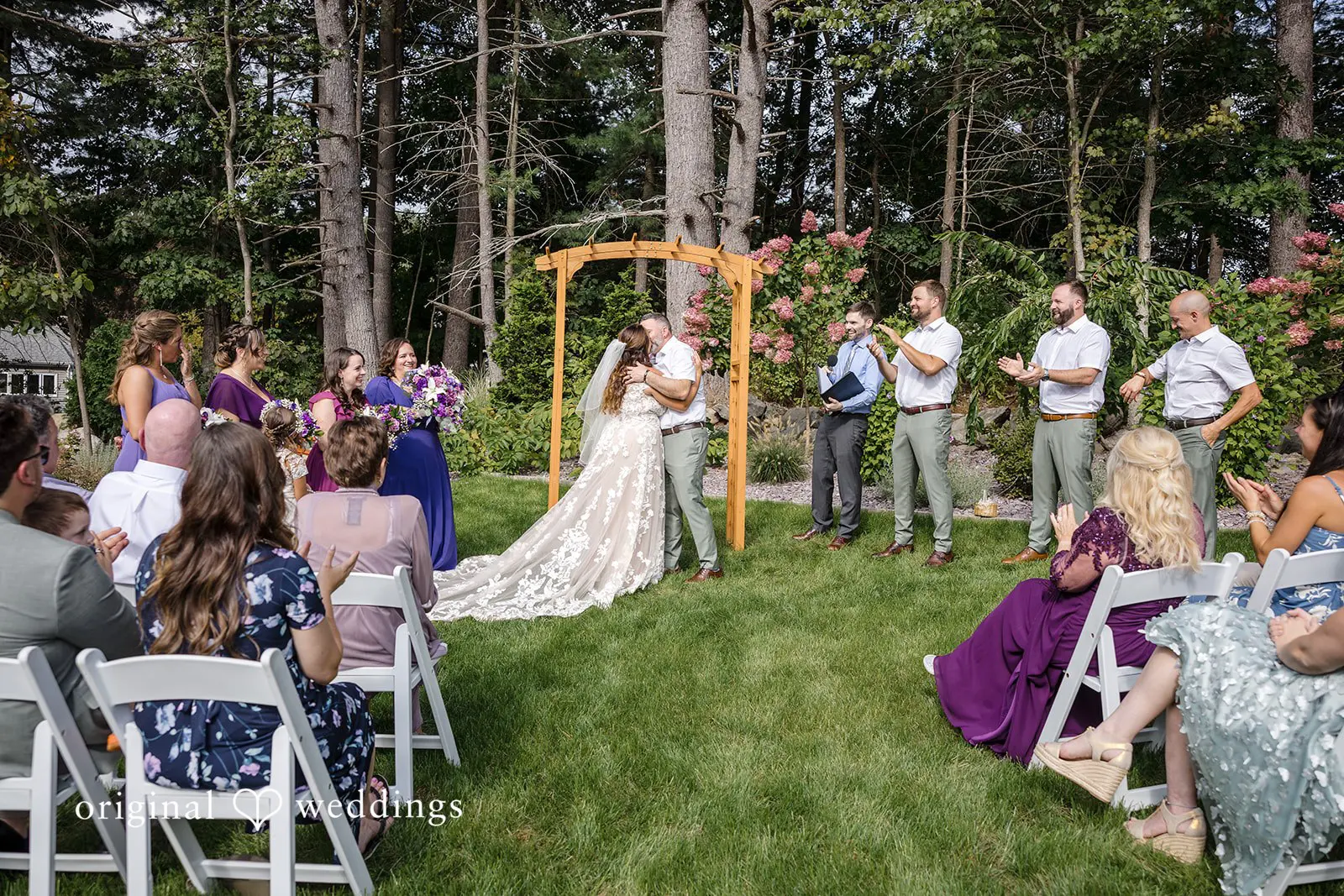 Lorraine + David Massachusetts Backyard Wedding // Lorraine & David -