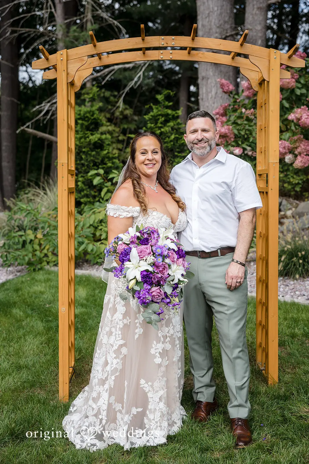 Lorraine + David Massachusetts Backyard Wedding // Lorraine & David -