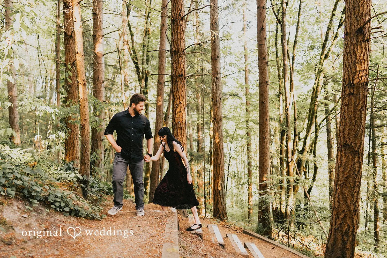 Julia + Josh May Creek Park Engagement // Julia & Josh -