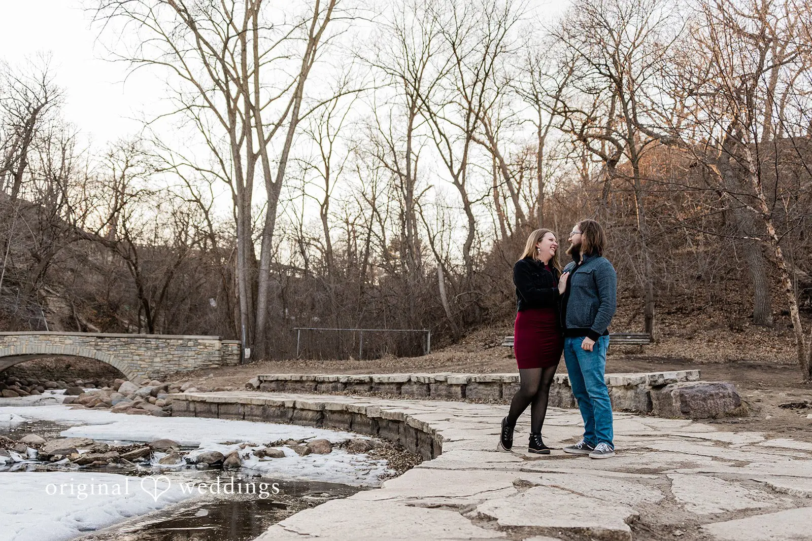Courtney + Ross Minnehaha Falls Engagement // Courtney & Ross -