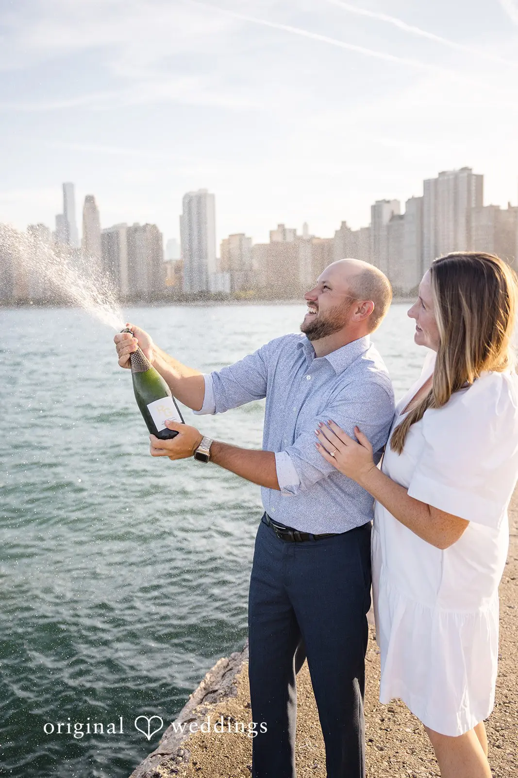 North Ave Beach Engagement // Meaghan & Jordan -