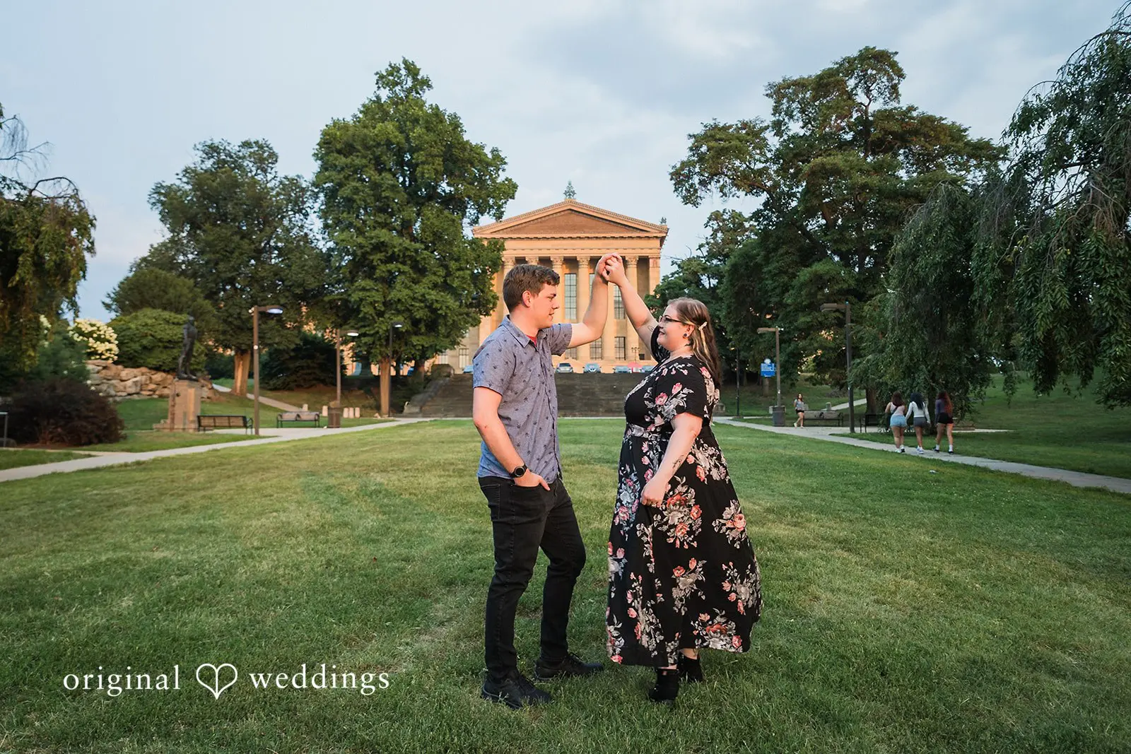 Kelsey + Michael Philadelphia Museum of Art Area Engagement // Kelsey & Michael -