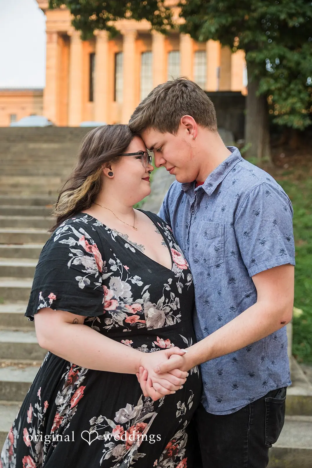 Kelsey + Michael Philadelphia Museum of Art Area Engagement // Kelsey & Michael -