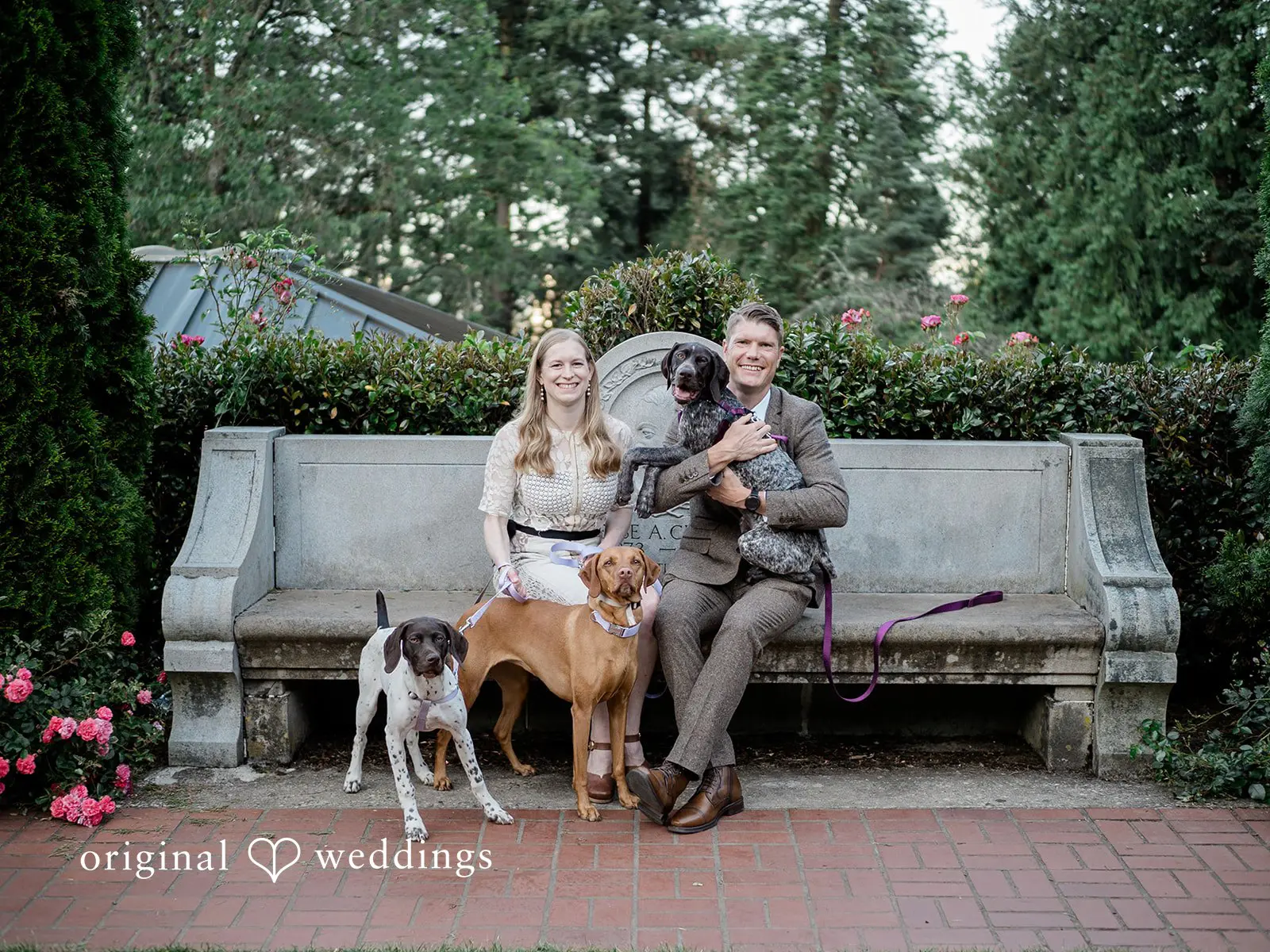 Portland International Rose Garden Engagement // Elizabeth & Daniel -