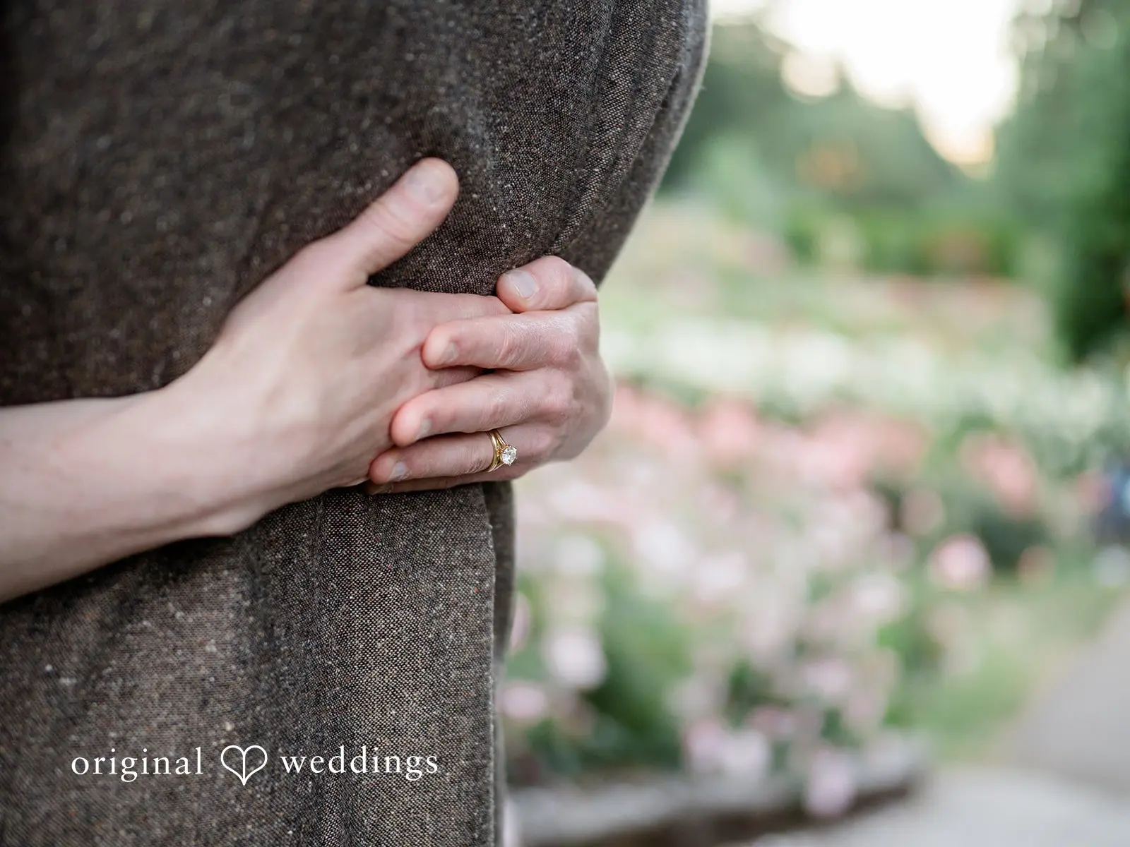 Portland International Rose Garden Engagement // Elizabeth & Daniel -