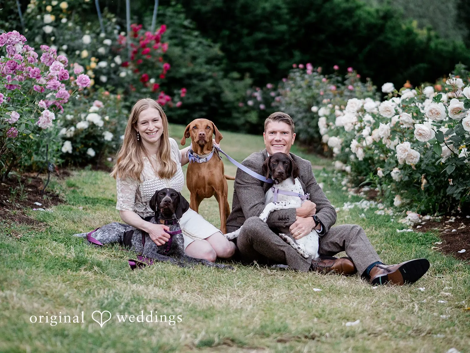 Portland International Rose Garden Engagement // Elizabeth & Daniel -