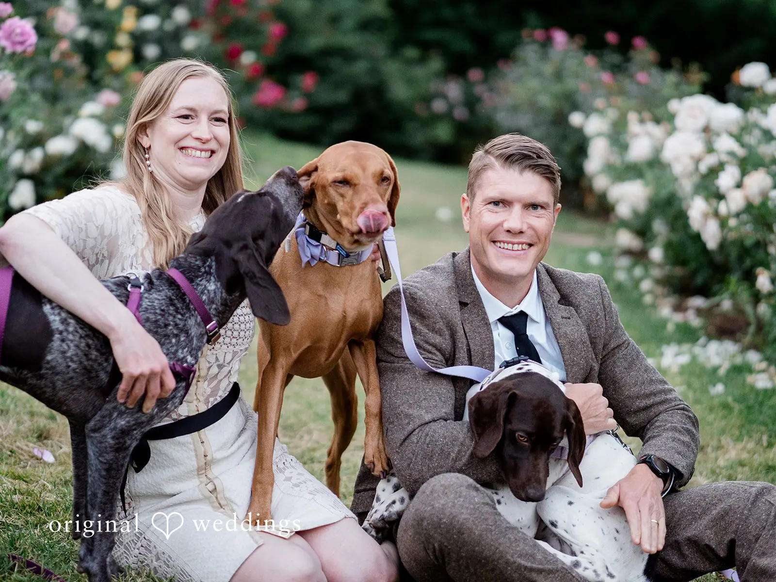Portland International Rose Garden Engagement // Elizabeth & Daniel -