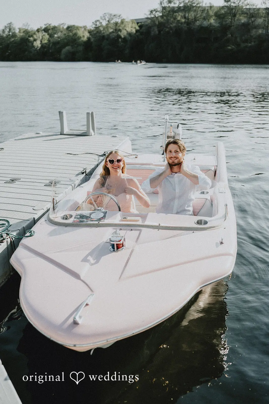 Beth + Jared Retro Boats ATX Engagement // Beth & Jared -
