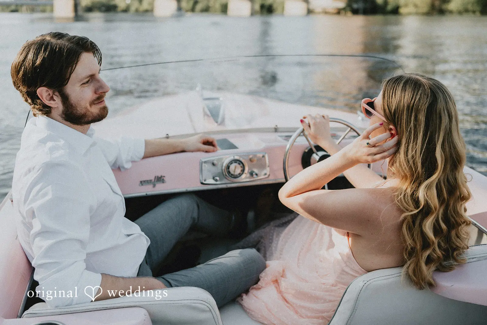Beth + Jared Retro Boats ATX Engagement // Beth & Jared -
