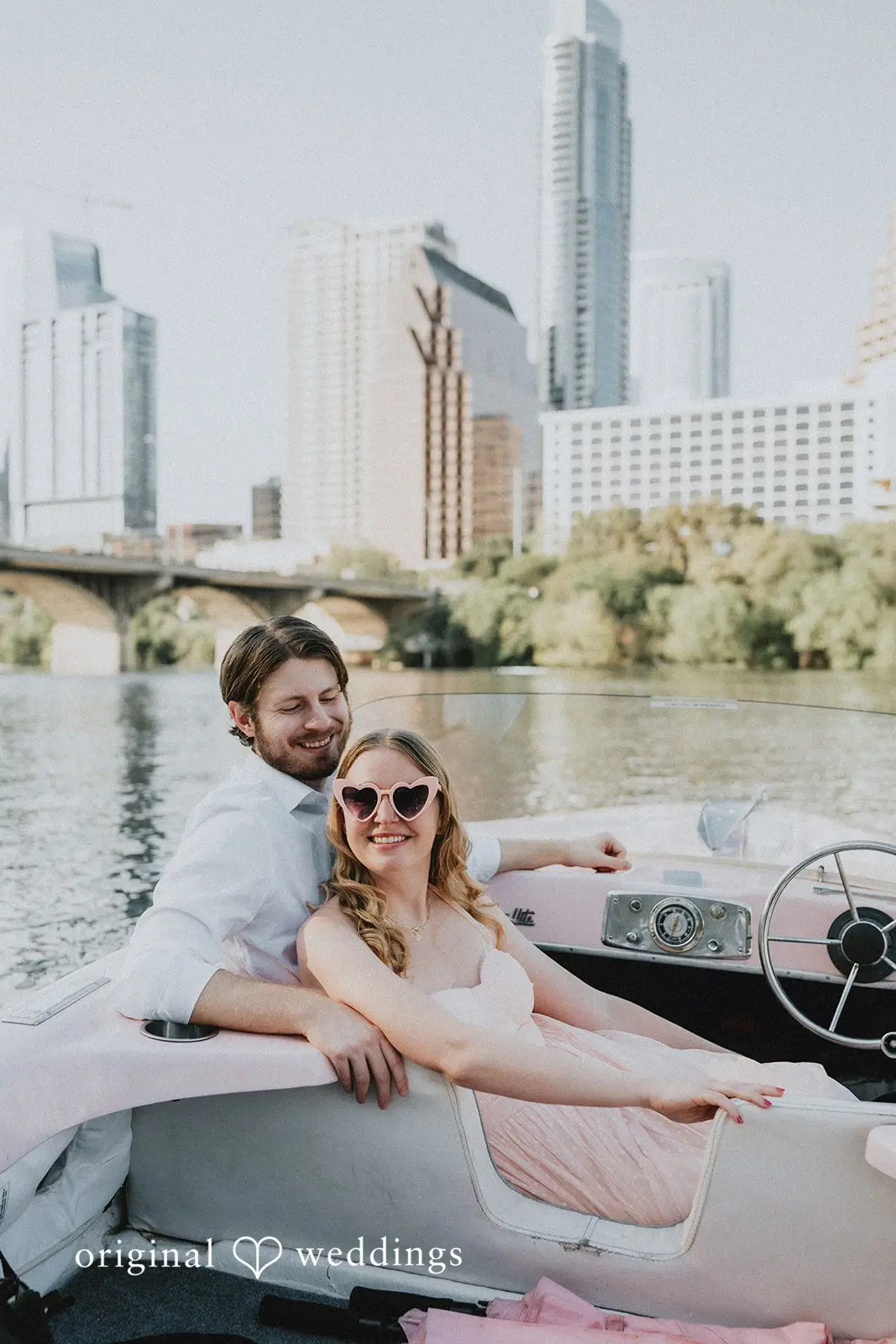 Beth + Jared Retro Boats ATX Engagement // Beth & Jared -