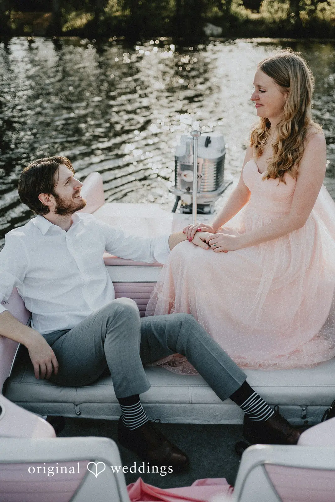 Beth + Jared Retro Boats ATX Engagement // Beth & Jared -