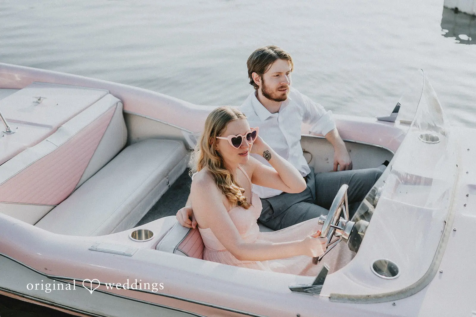 Beth + Jared Retro Boats ATX Engagement // Beth & Jared -