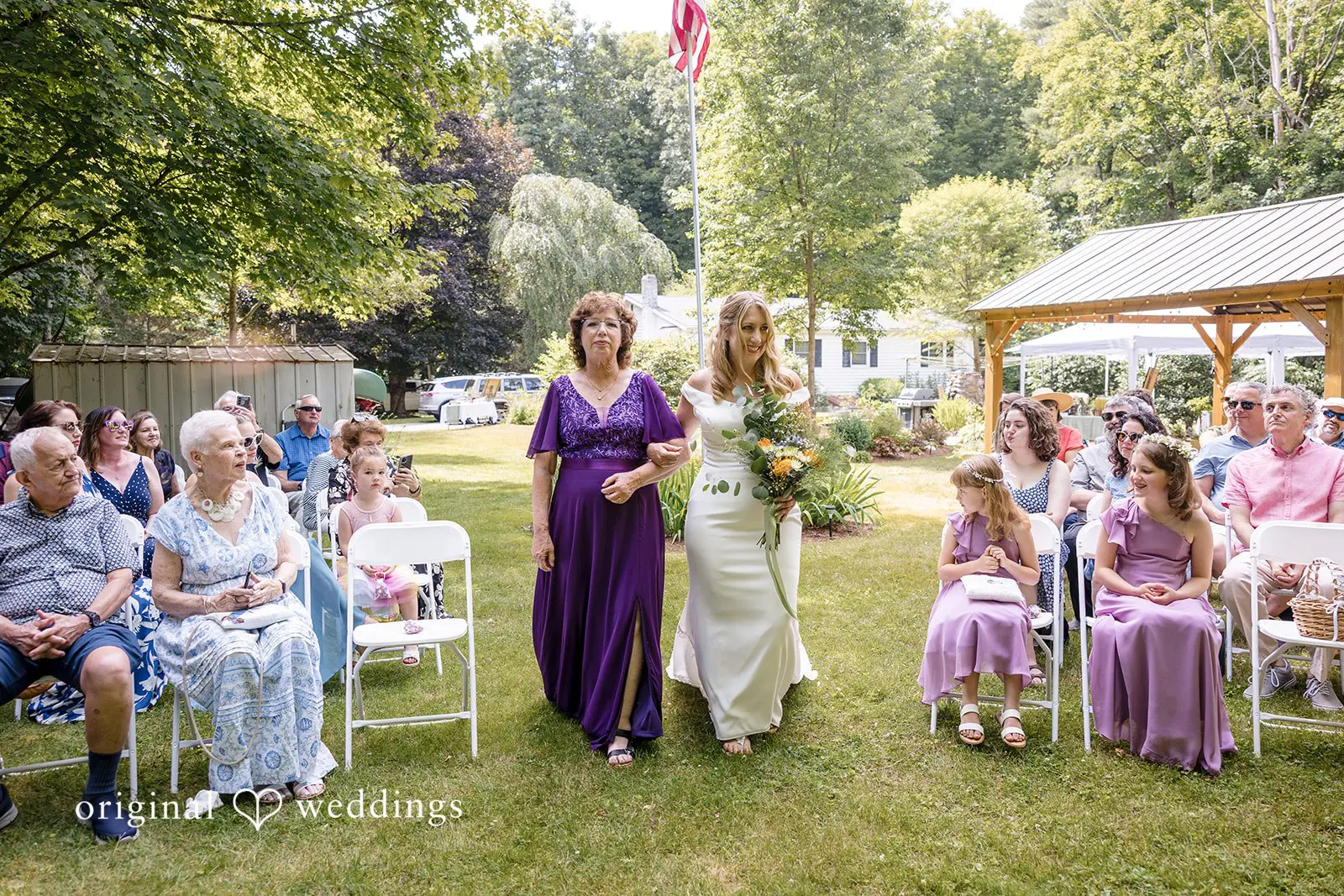Rhode Island Backyard Wedding // Destiny & Scott -