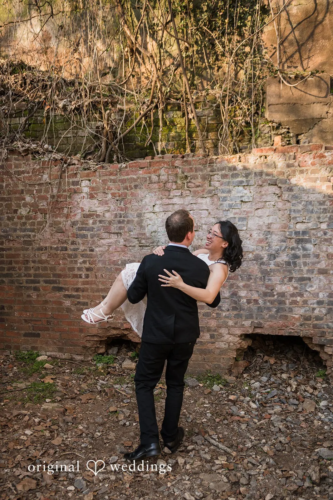 Roswell Mill Waterfall Engagement // Nghi & Christopher -