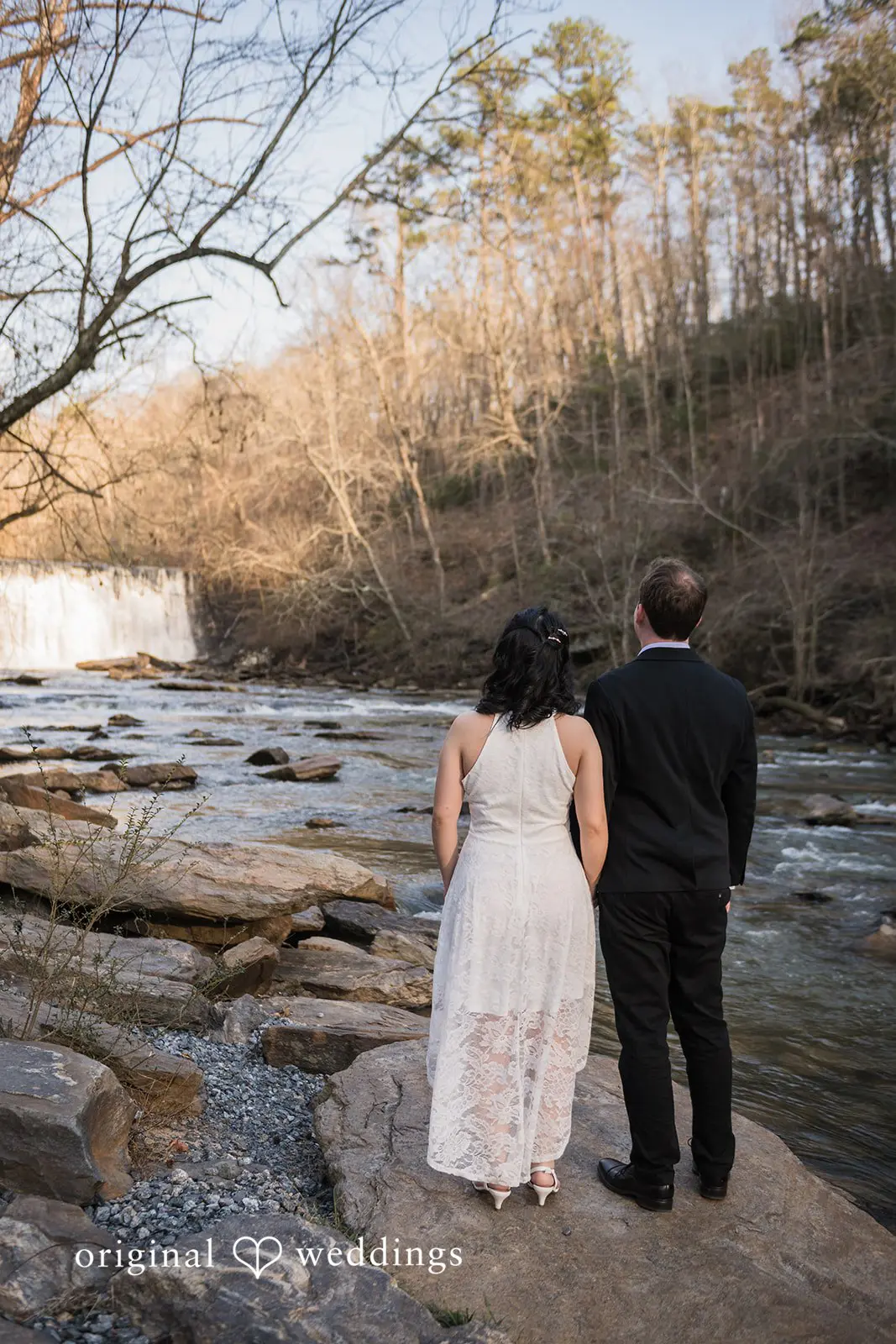 Roswell Mill Waterfall Engagement // Nghi & Christopher -