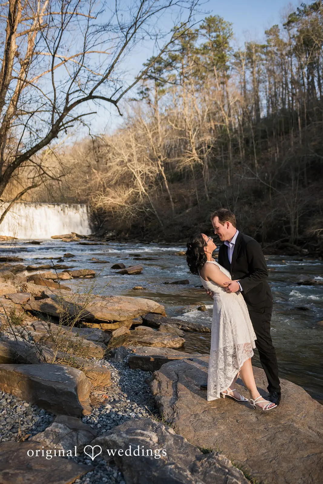 Roswell Mill Waterfall Engagement // Nghi & Christopher -