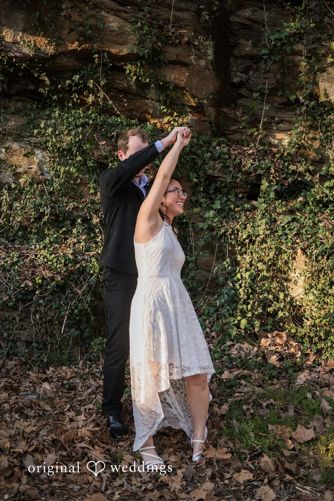 Roswell Mill Waterfall Engagement // Nghi & Christopher -