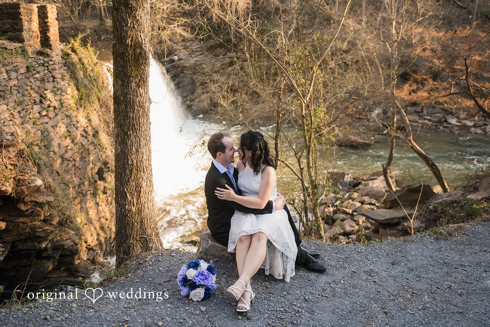 Roswell Mill Waterfall Engagement // Nghi & Christopher -
