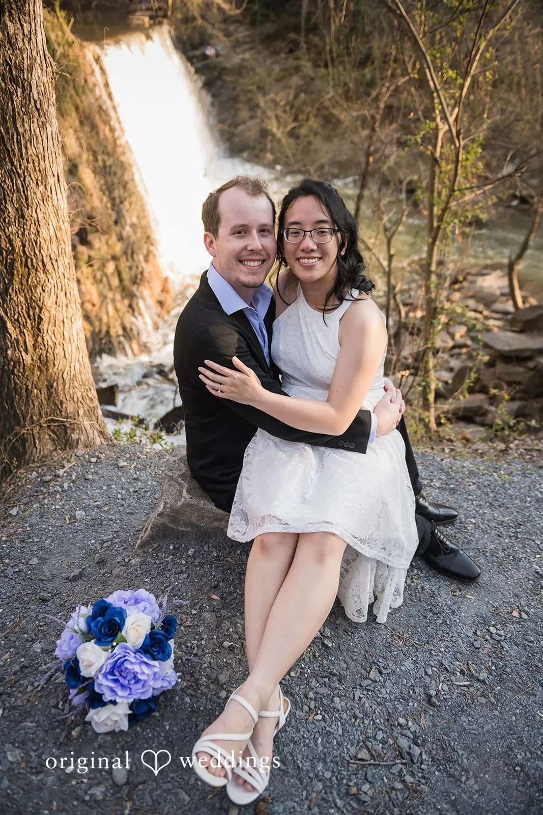 Roswell Mill Waterfall Engagement // Nghi & Christopher -