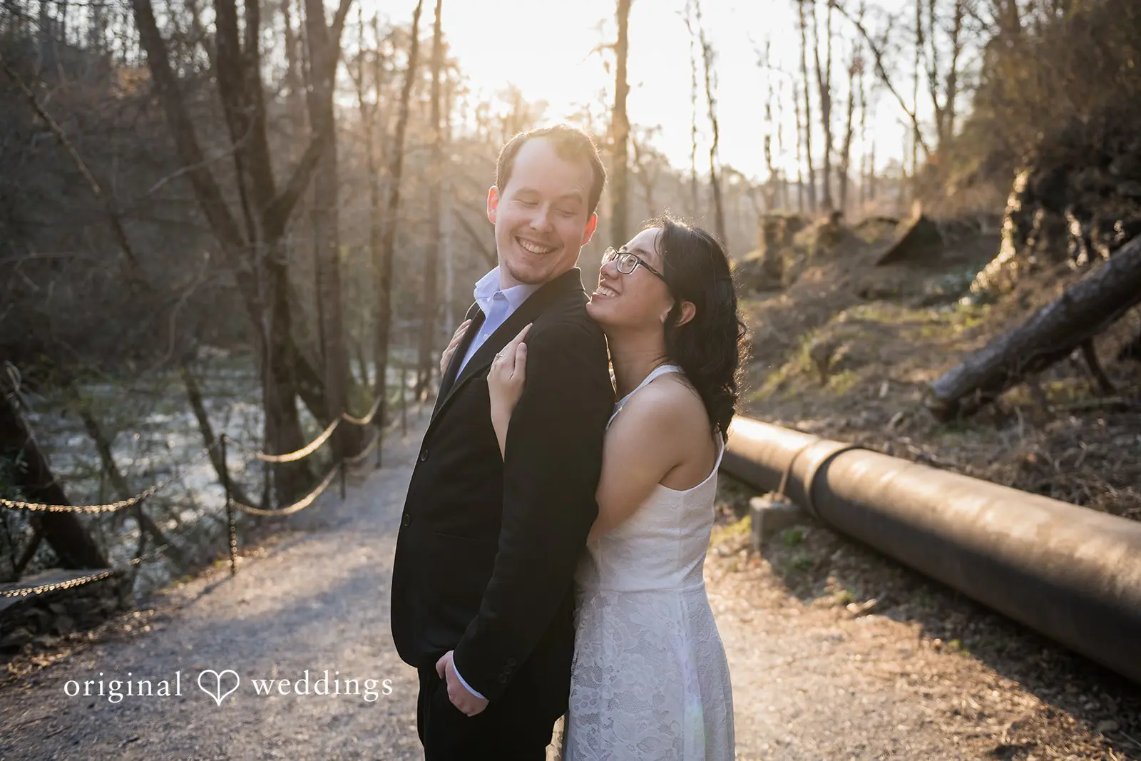 Roswell Mill Waterfall Engagement // Nghi & Christopher -