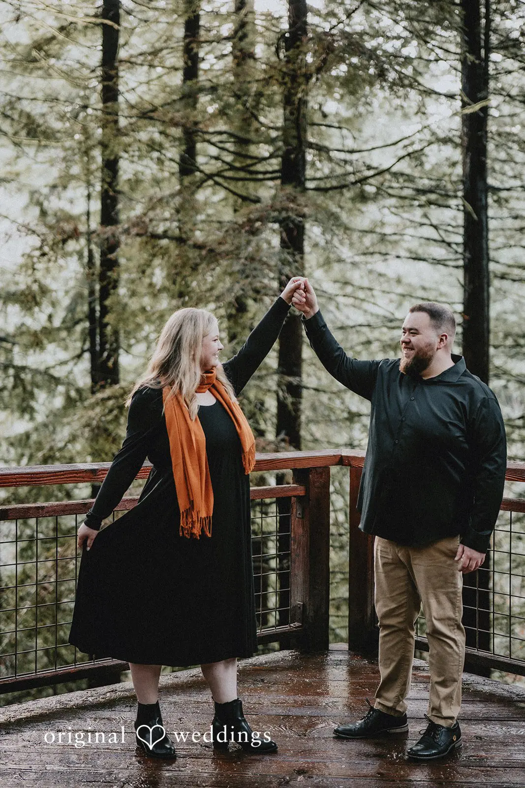 Lauren + Douglas Redwood Observation Deck Engagement // Lauren & Douglas -