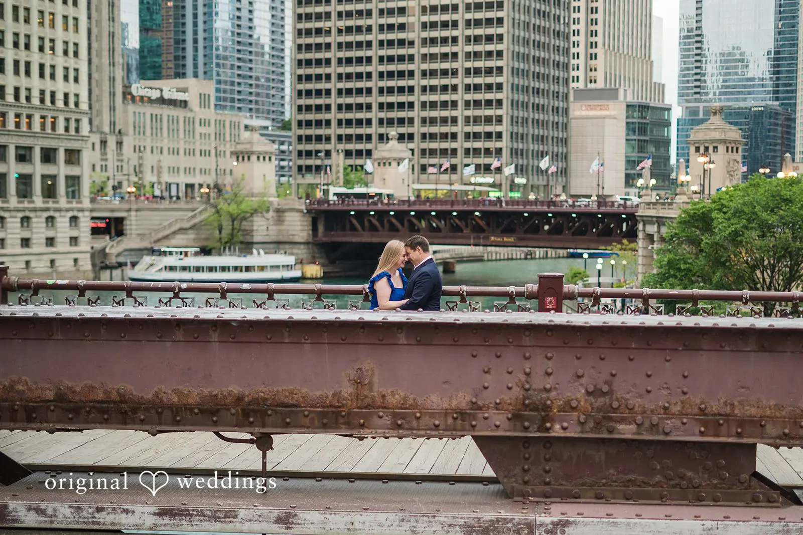 Wrigley Building Engagement // Raymond & Katherine -