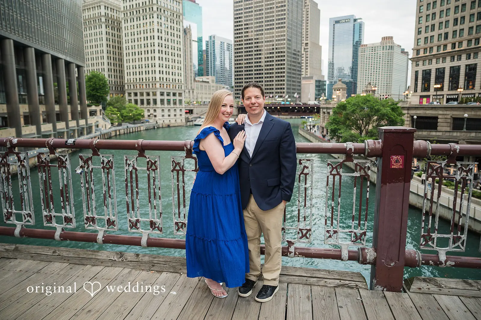 Wrigley Building Engagement // Raymond & Katherine -