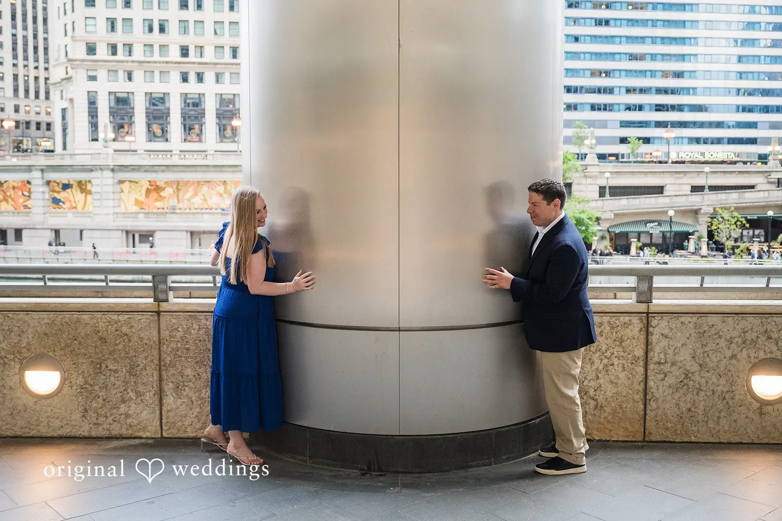 Wrigley Building Engagement // Raymond & Katherine -