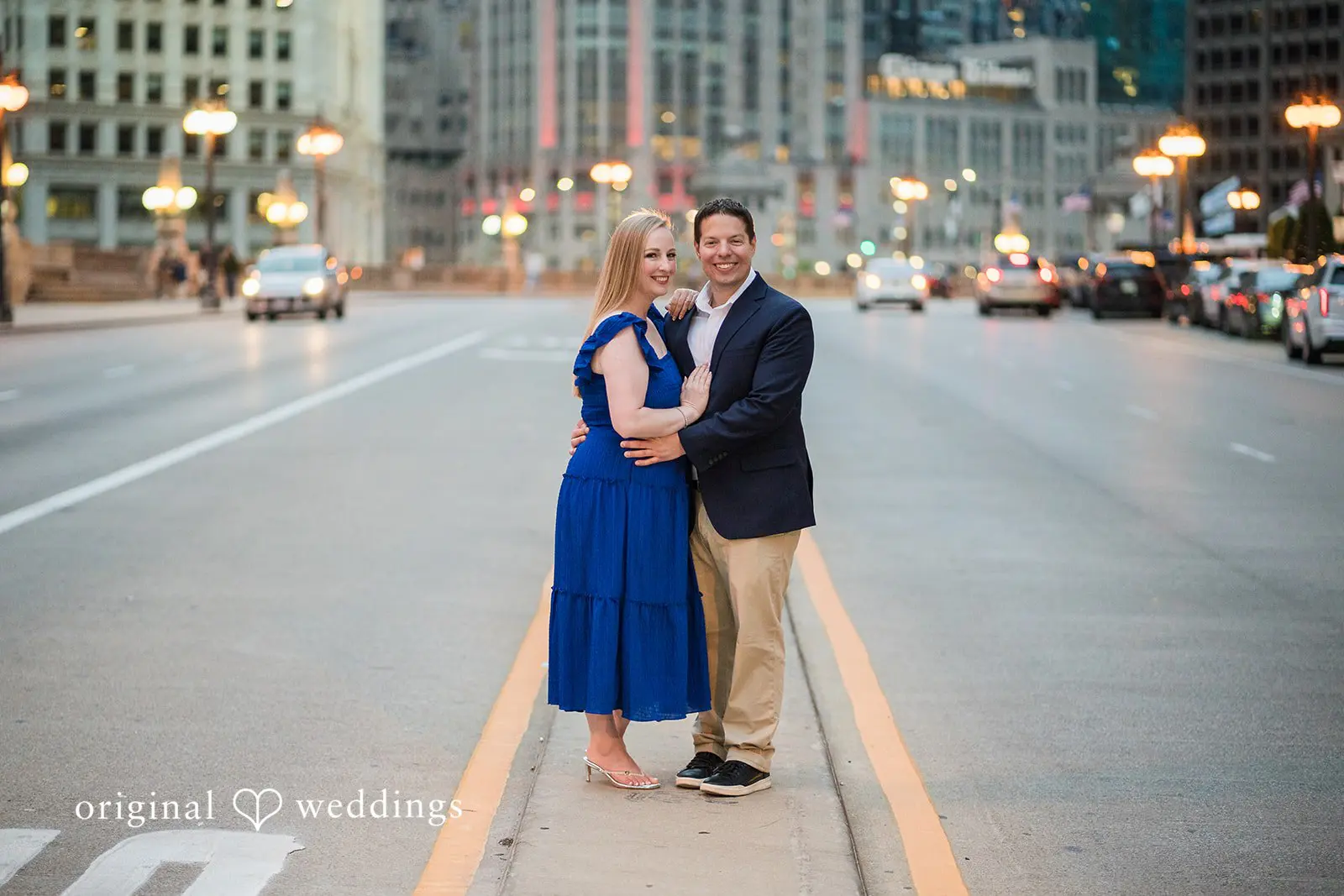Wrigley Building Engagement // Raymond & Katherine -