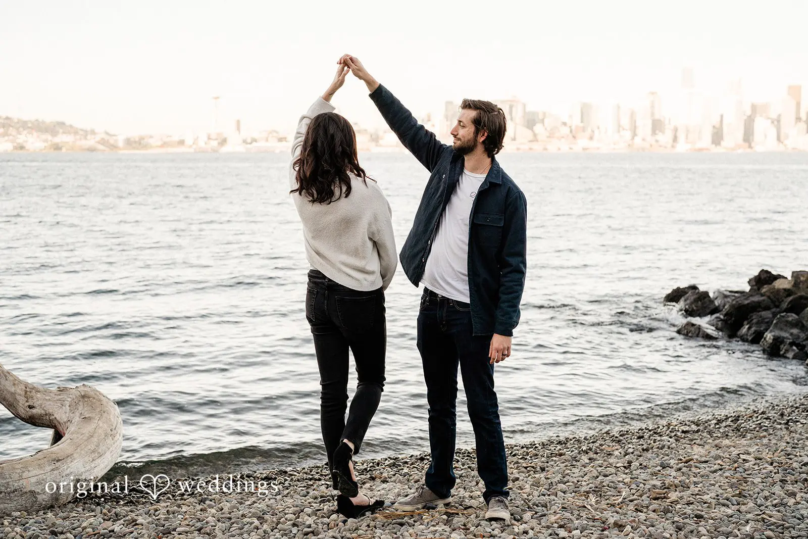 Gillian + Joshua Alki Beach Engagement // Gillian & Joshua -