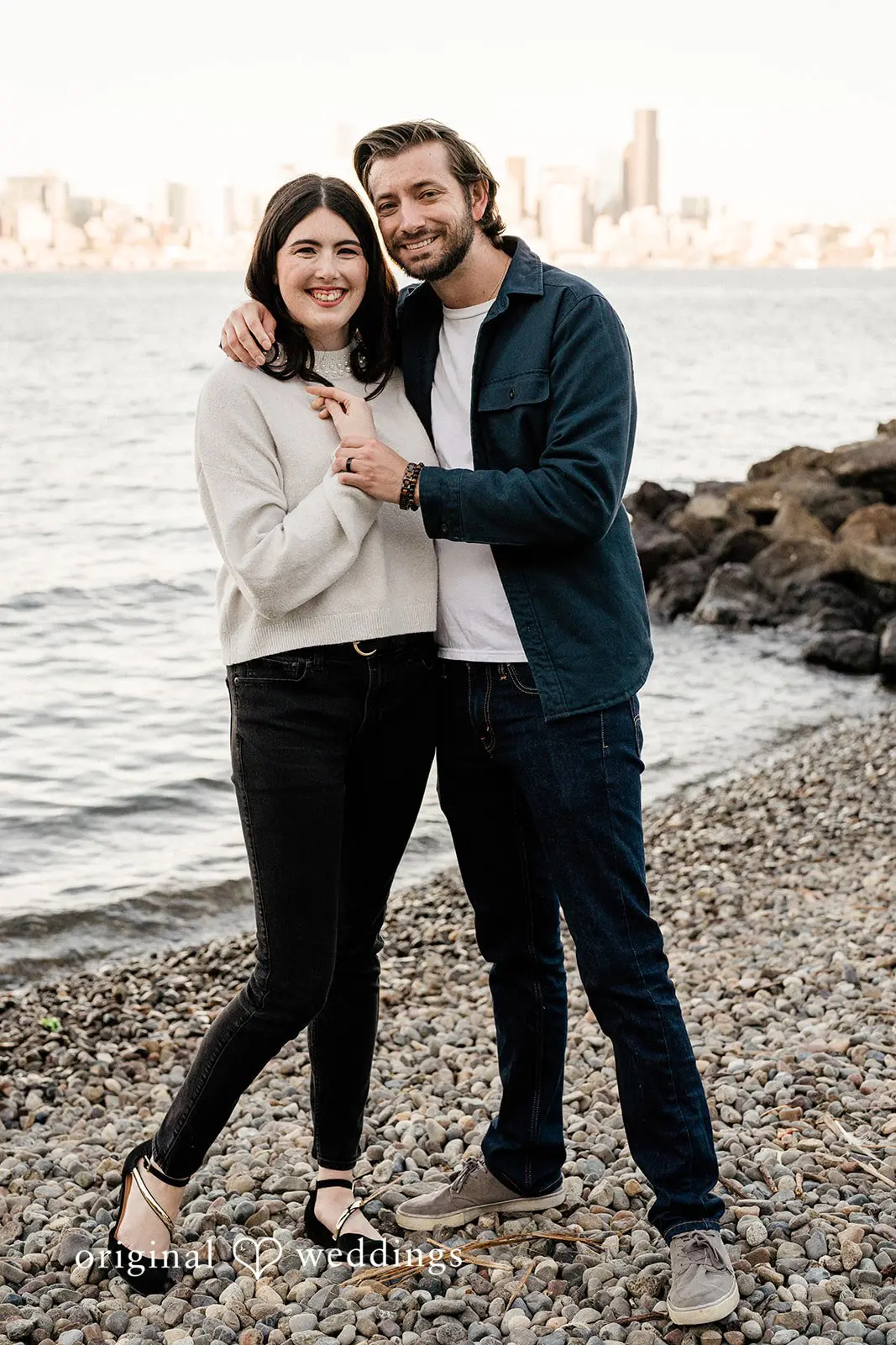 Gillian + Joshua Alki Beach Engagement // Gillian & Joshua -