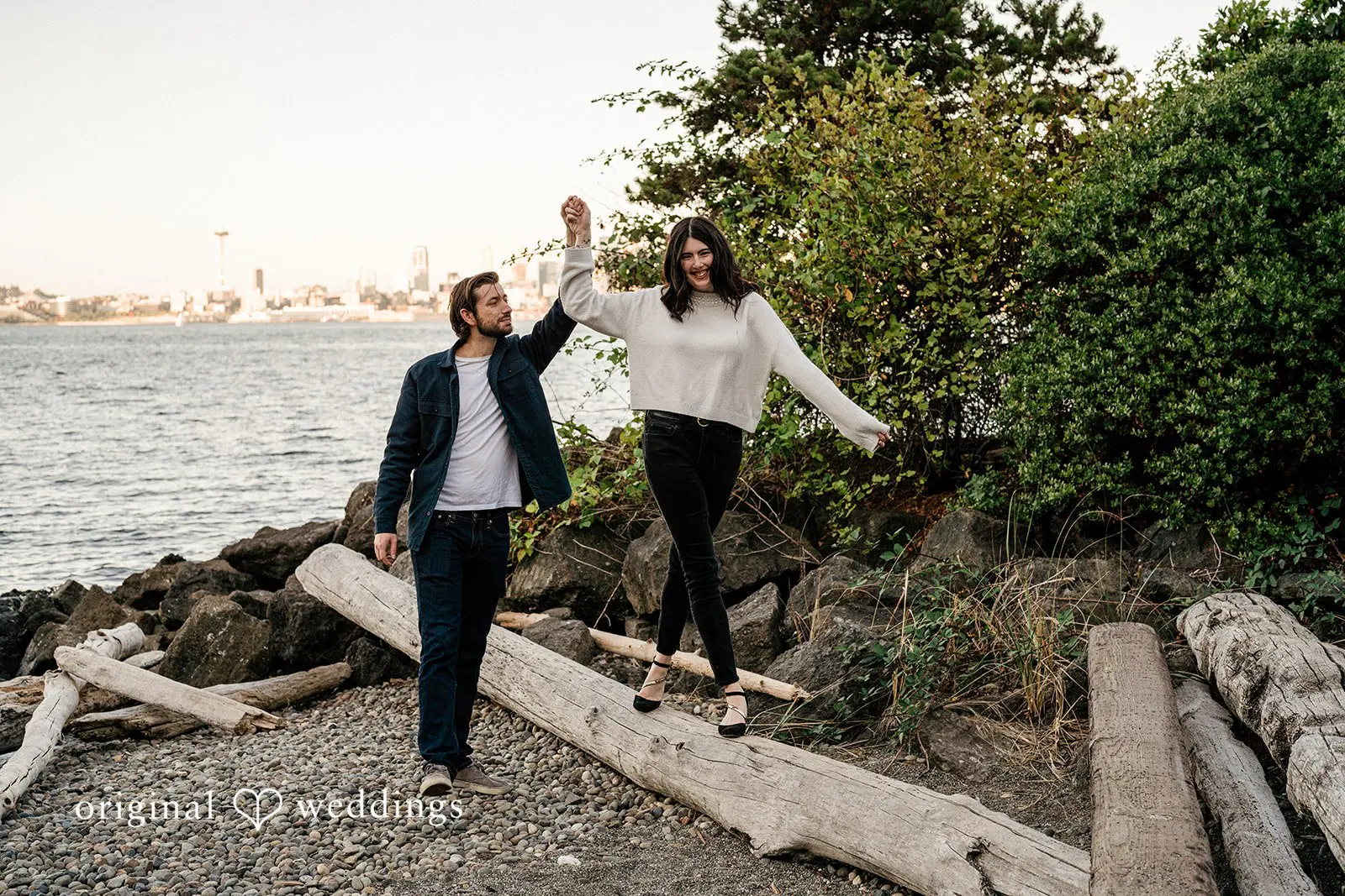 Gillian + Joshua Alki Beach Engagement // Gillian & Joshua -