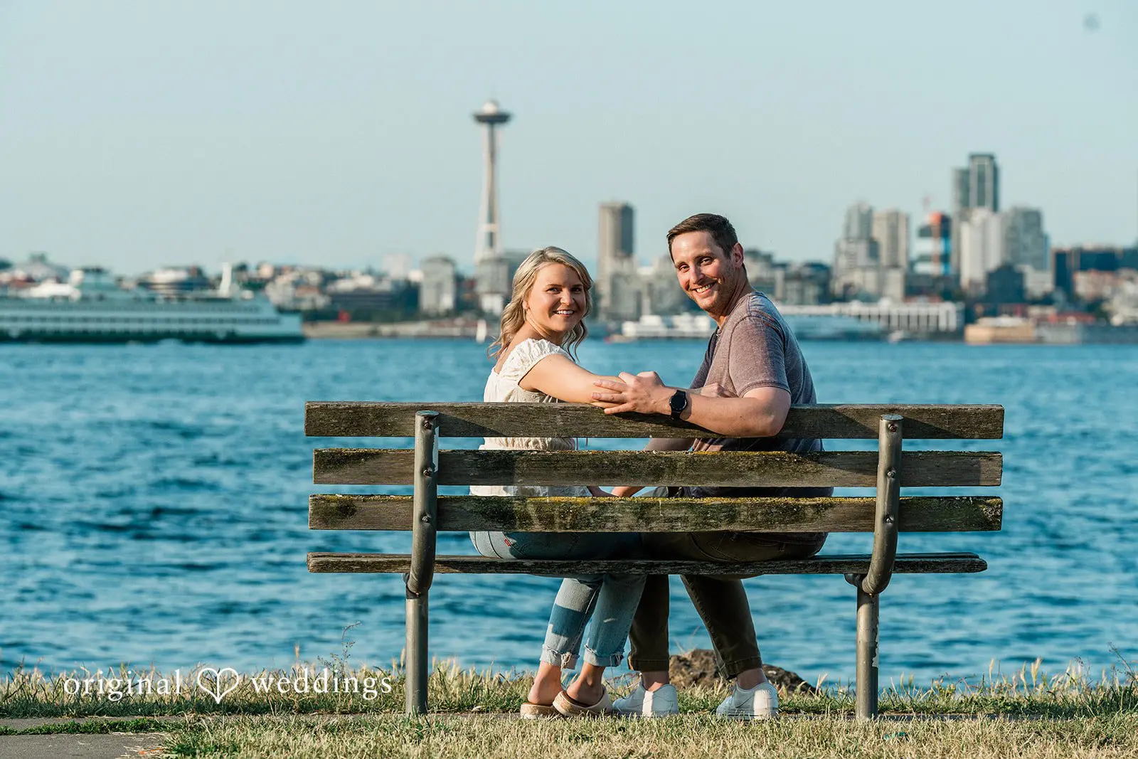 Delany + Ryan Alki Boat Launch Engagement // Delany & Ryan -