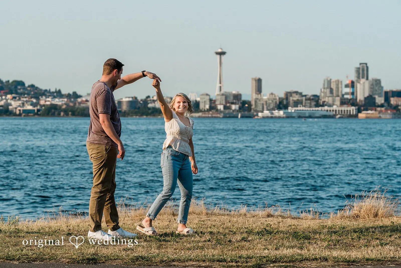 Delany + Ryan Alki Boat Launch Engagement // Delany & Ryan -