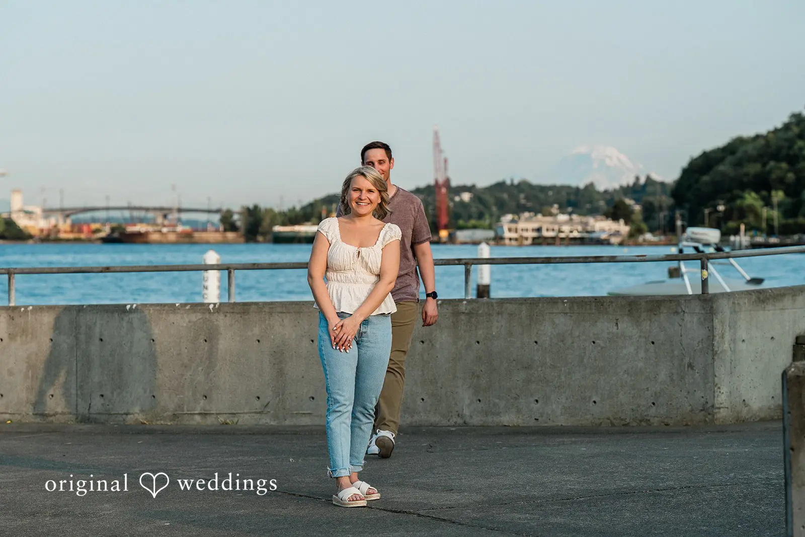 Delany + Ryan Alki Boat Launch Engagement // Delany & Ryan -