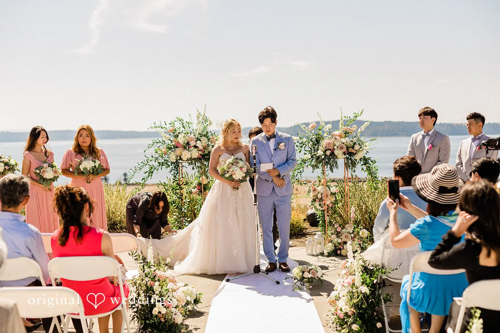 Chambers Bay Golf Course Wedding // Min & CJ -