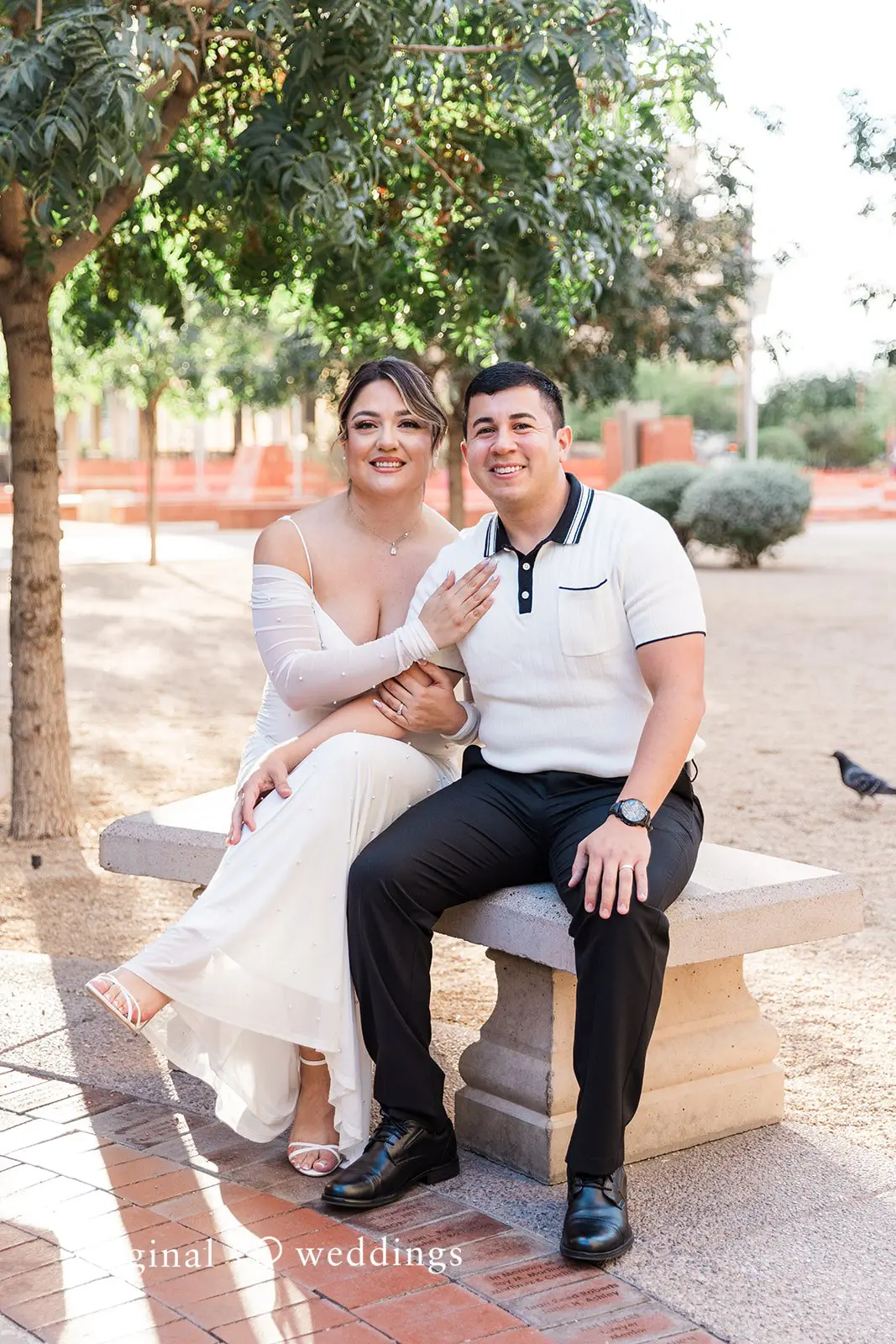 Javier + Esmeralda City Hall and Chase Bank Garage Engagement // Esmeralda & Javier -
