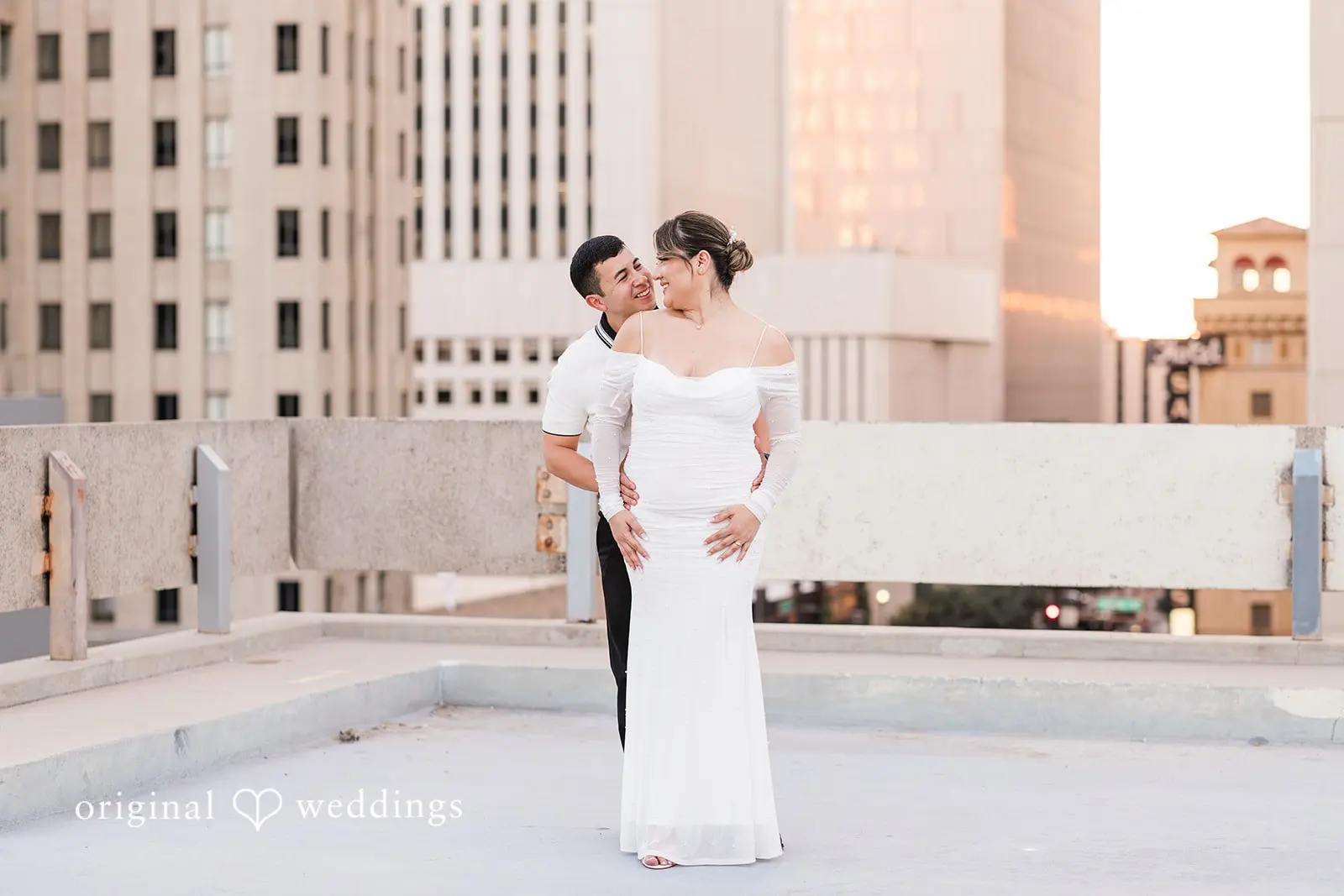 Javier + Esmeralda City Hall and Chase Bank Garage Engagement // Esmeralda & Javier -
