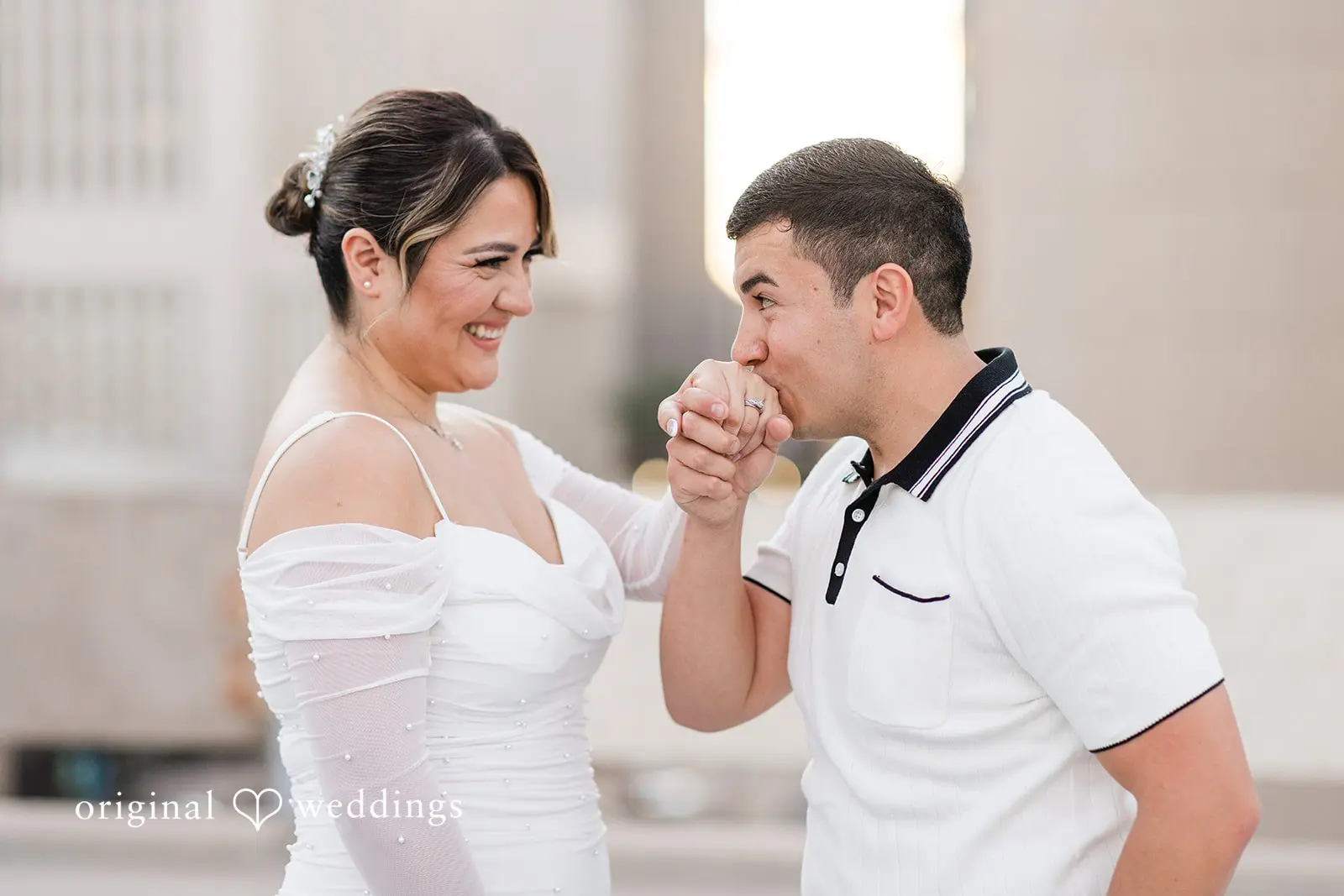 Javier + Esmeralda City Hall and Chase Bank Garage Engagement // Esmeralda & Javier -