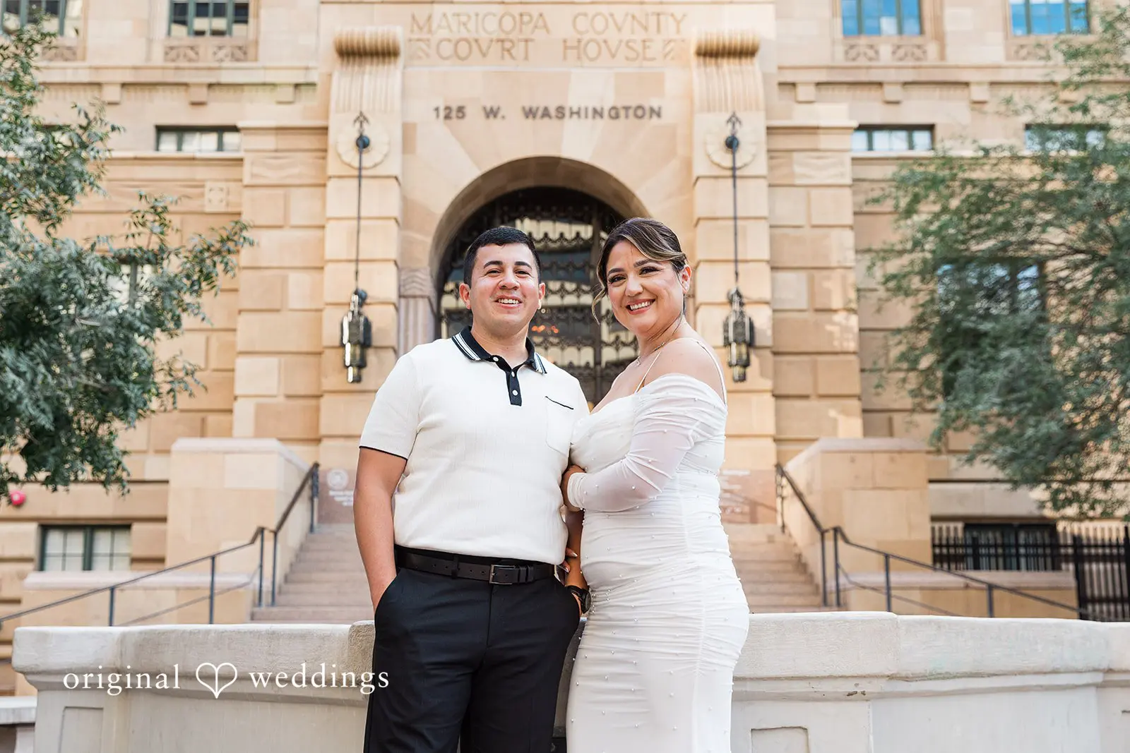 Javier + Esmeralda City Hall and Chase Bank Garage Engagement // Esmeralda & Javier -