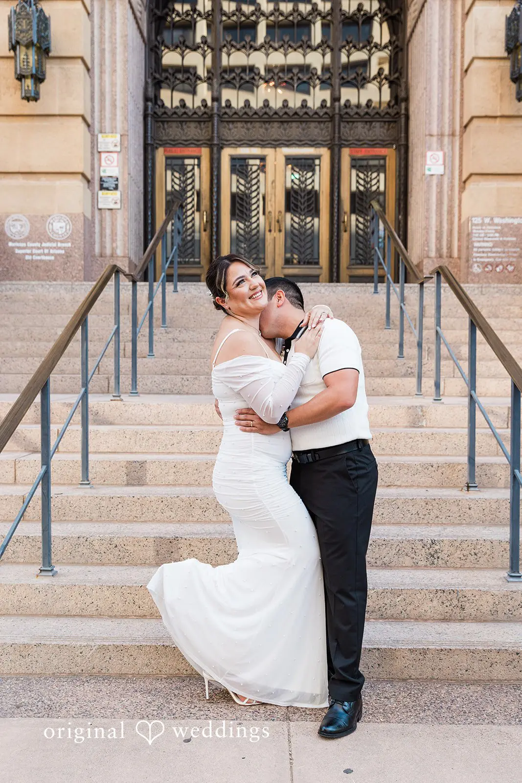 Javier + Esmeralda City Hall and Chase Bank Garage Engagement // Esmeralda & Javier -