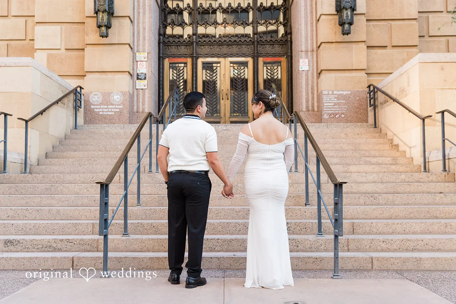 Javier + Esmeralda City Hall and Chase Bank Garage Engagement // Esmeralda & Javier -