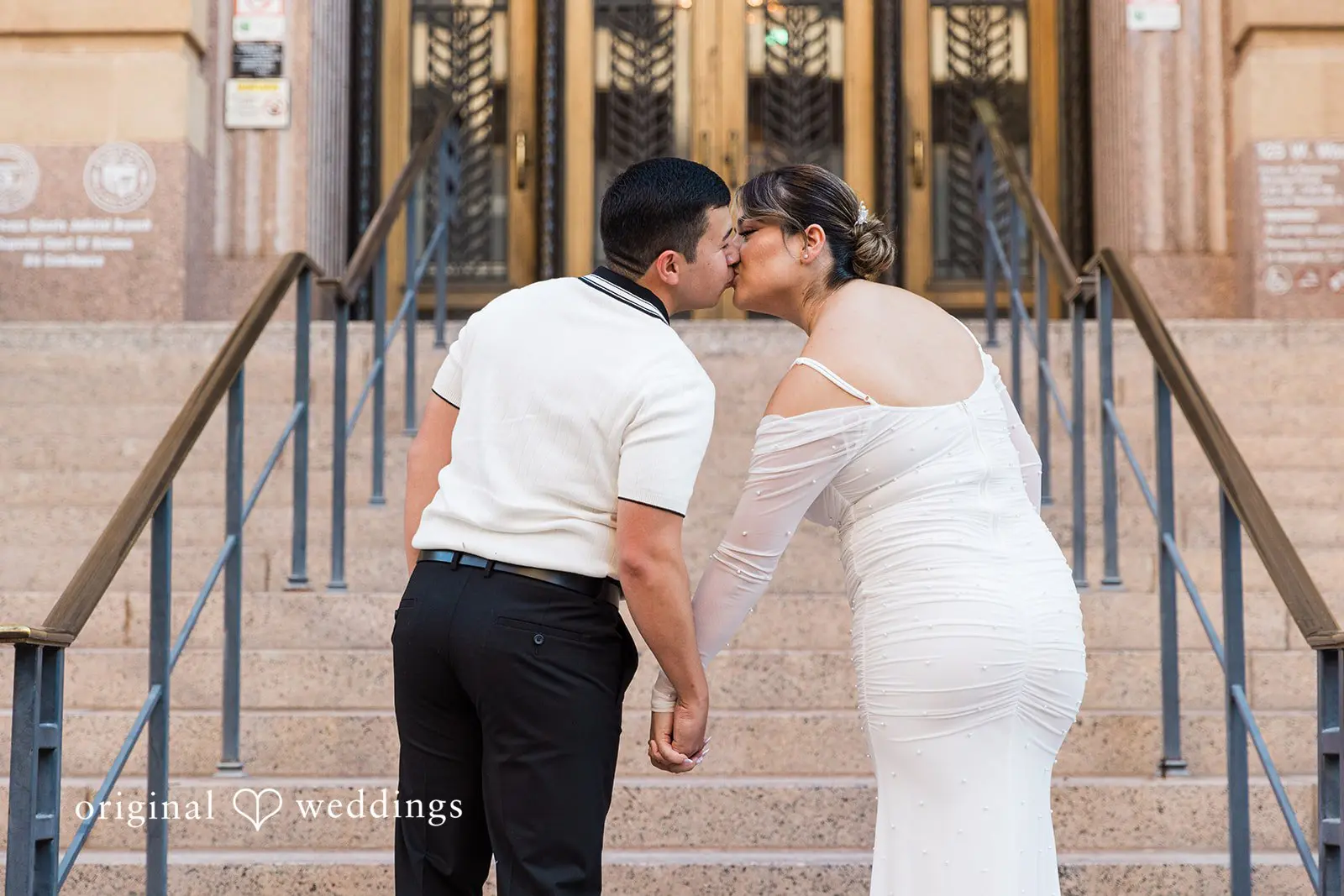Javier + Esmeralda City Hall and Chase Bank Garage Engagement // Esmeralda & Javier -