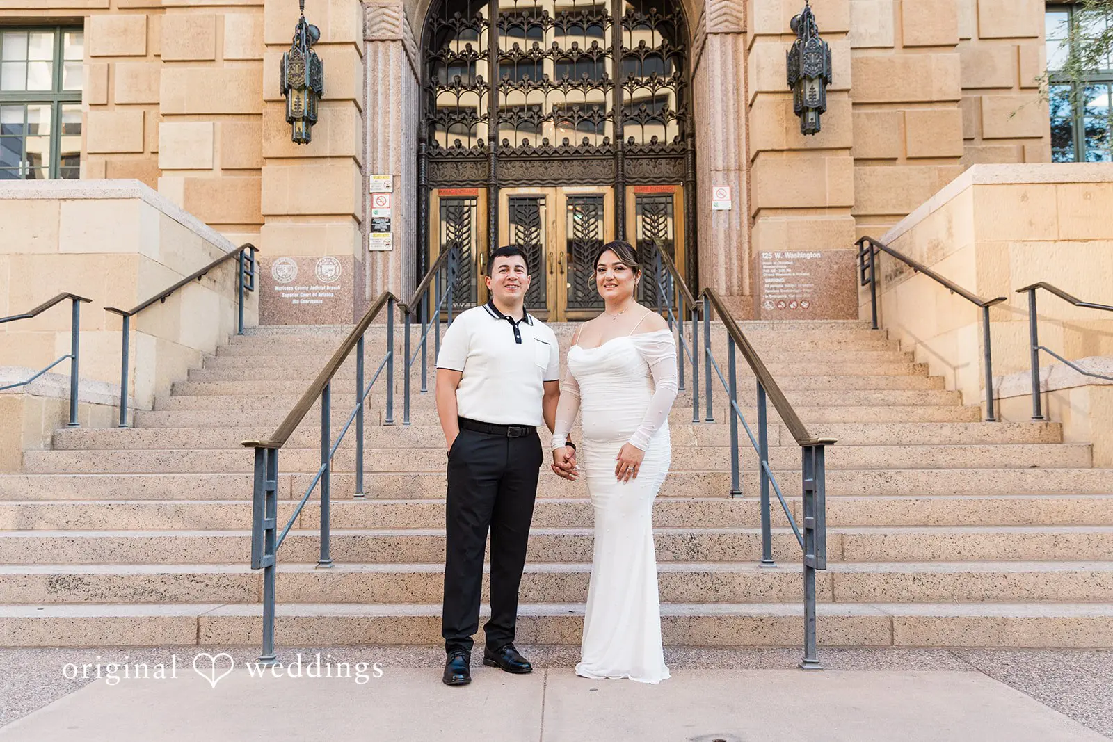 Javier + Esmeralda City Hall and Chase Bank Garage Engagement // Esmeralda & Javier -