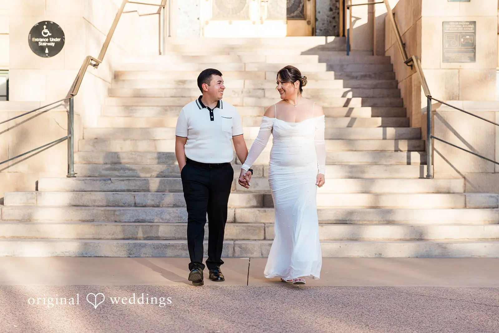 Javier + Esmeralda City Hall and Chase Bank Garage Engagement // Esmeralda & Javier -